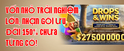 Thưởng Chào Mừng 100% Tân Thủ promotion